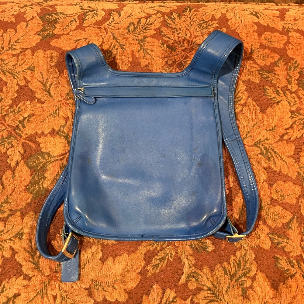 Coach Blue Slim Backpack Style